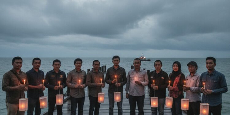 Doa Bersama Jurnalis Banten: Solidaritas dan Harapan untuk Rekan yang Hilang di Selat Sunda - Featured