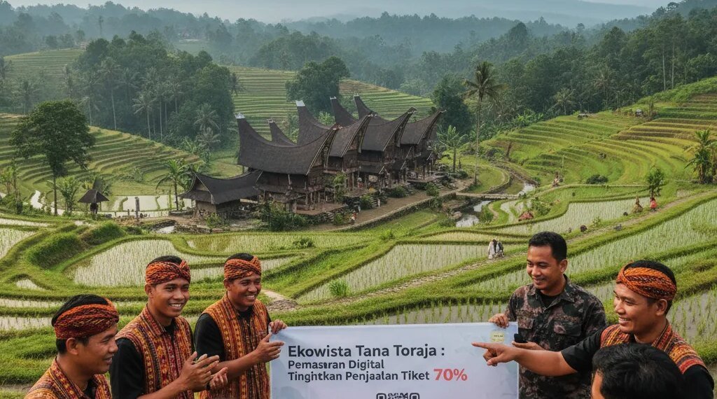 Ekowisata Tana Toraja: Pemasaran Digital Tingkatkan Penjualan Tiket 70%
