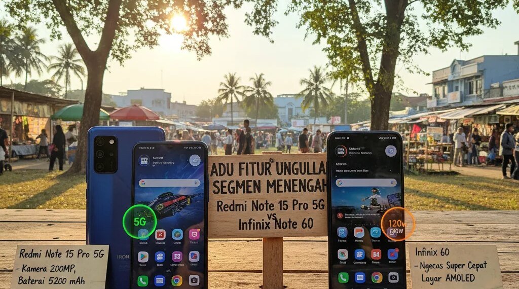 Redmi Note 15 Pro 5G vs Infinix Note 60: Adu Fitur Unggulan Segmen Menengah