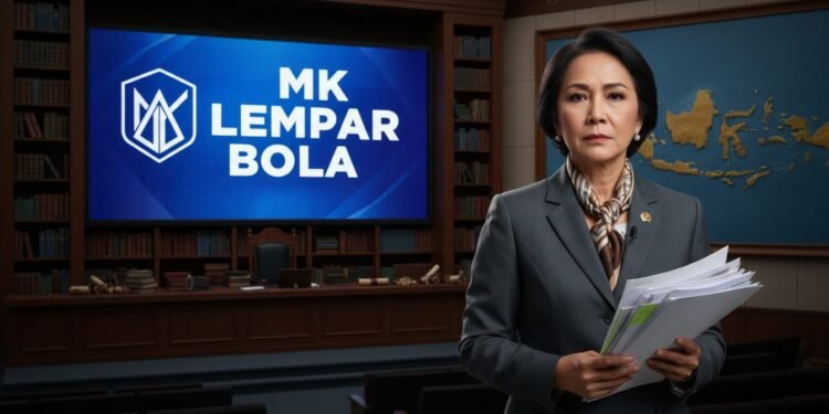 Ahli soal Putusan MK Terkait Ijazah Gibran: MK Lempar Bola Seorang ahli yang dikenal berdiri di depan ruangan formal, mungkin di kampus atau gedung konferensi, dengan ekspresi serius. Dia berpakaian seragam, menunjukkan keberadaan profesional dan otoritatif.