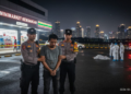 Bantah Terima Uang, Eks Jenderal Polisi Oegroseno Pertanyakan Pengusutan Pengadaan Lahan 10 Tahun Lalu Polisi menangkap tersangka perkelahian di minimarket Kembangan Utara, Jakarta Barat, dengan latar belakang kota malam hari