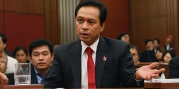 Roy Suryo duduk di meja konferensi di ruang DPR, mendengarkan presentasi dari anggota Partai Kebangkitan Bangsa (PKB). Ruangan dipenuhi dengan orang-orang dalam pakaian formal, menunjukkan suasana ser