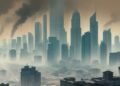 Riset dari BMKG menunjukkan sebaran asap akibat kebakaran hutan dan lahan (Karhutla) sampai ke Jakarta, menghantam kawasan Merdeka. Haze yang tebal mengaburkan kota, hanya menampilkan sedikit kehidupa