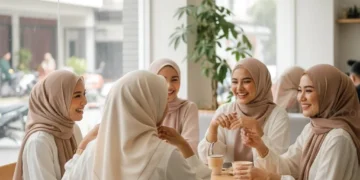 Sekolah Garuda open house dengan berbagai stand interaktif dan demonstrasi teknologi, di mana siswa dan orang tua terlihat antusias berpartisipasi dalam berbagai aktivitas, termasuk eksperimen robotik
