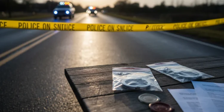 Foto dokumentasi polisi mengamankan dua terduga penganiaya mahasiswa yang meninggal dunia.